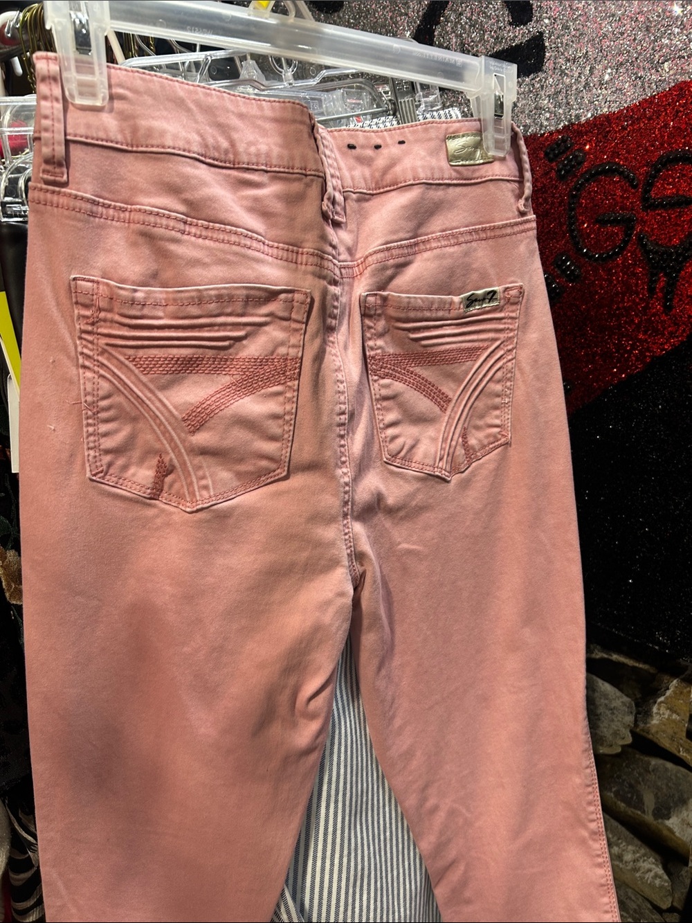 Seven7 Women's Skinny Jeans in Dusty Rose